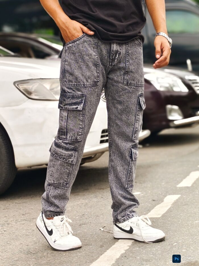 NEW 8 POCKET BAGGY ASH BLACK - Image 3