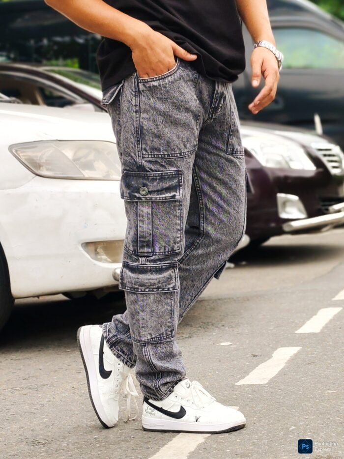 NEW 8 POCKET BAGGY ASH BLACK - Image 4