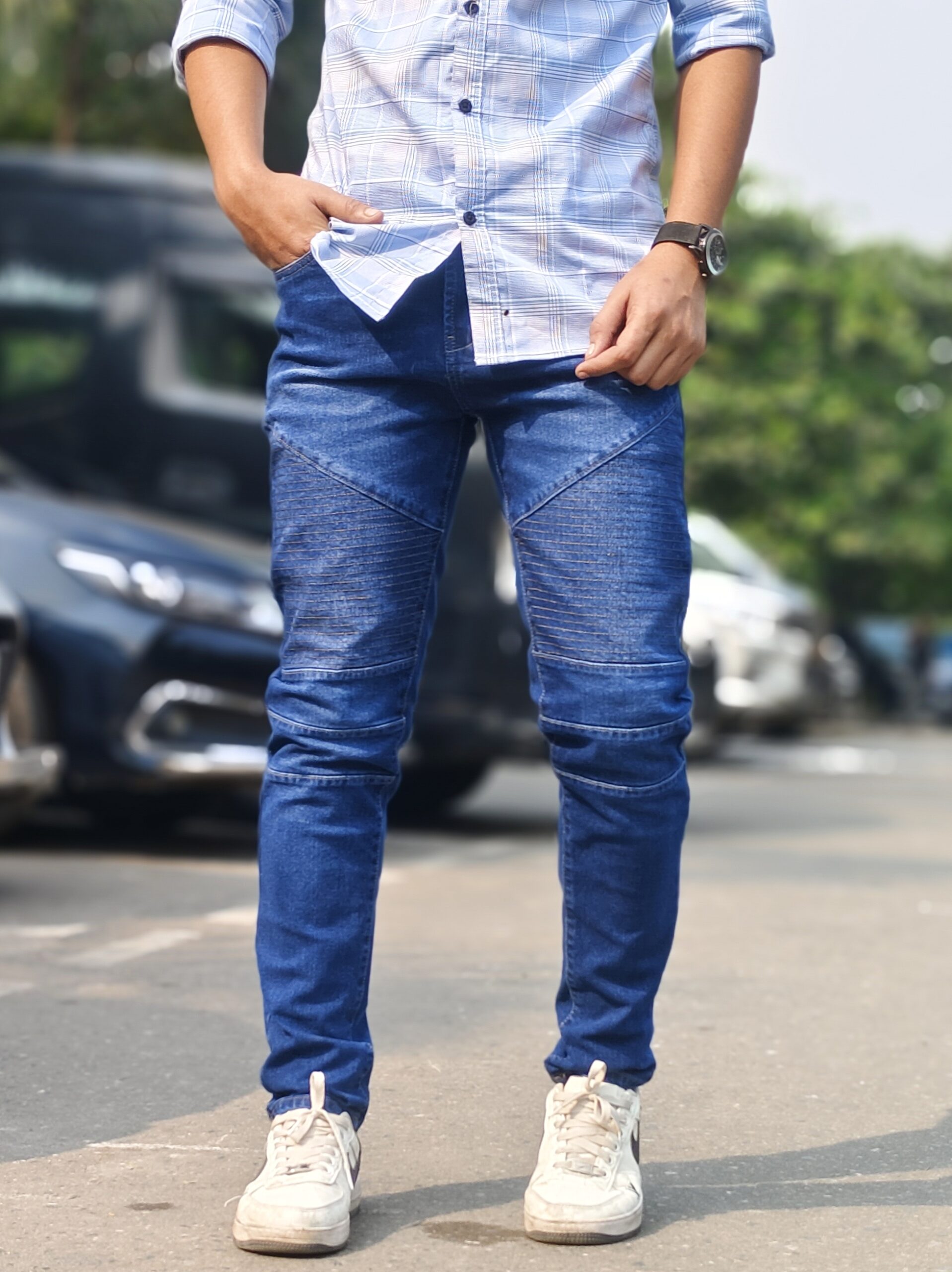 New four pocket cargo 9 Navy blue - Image 2