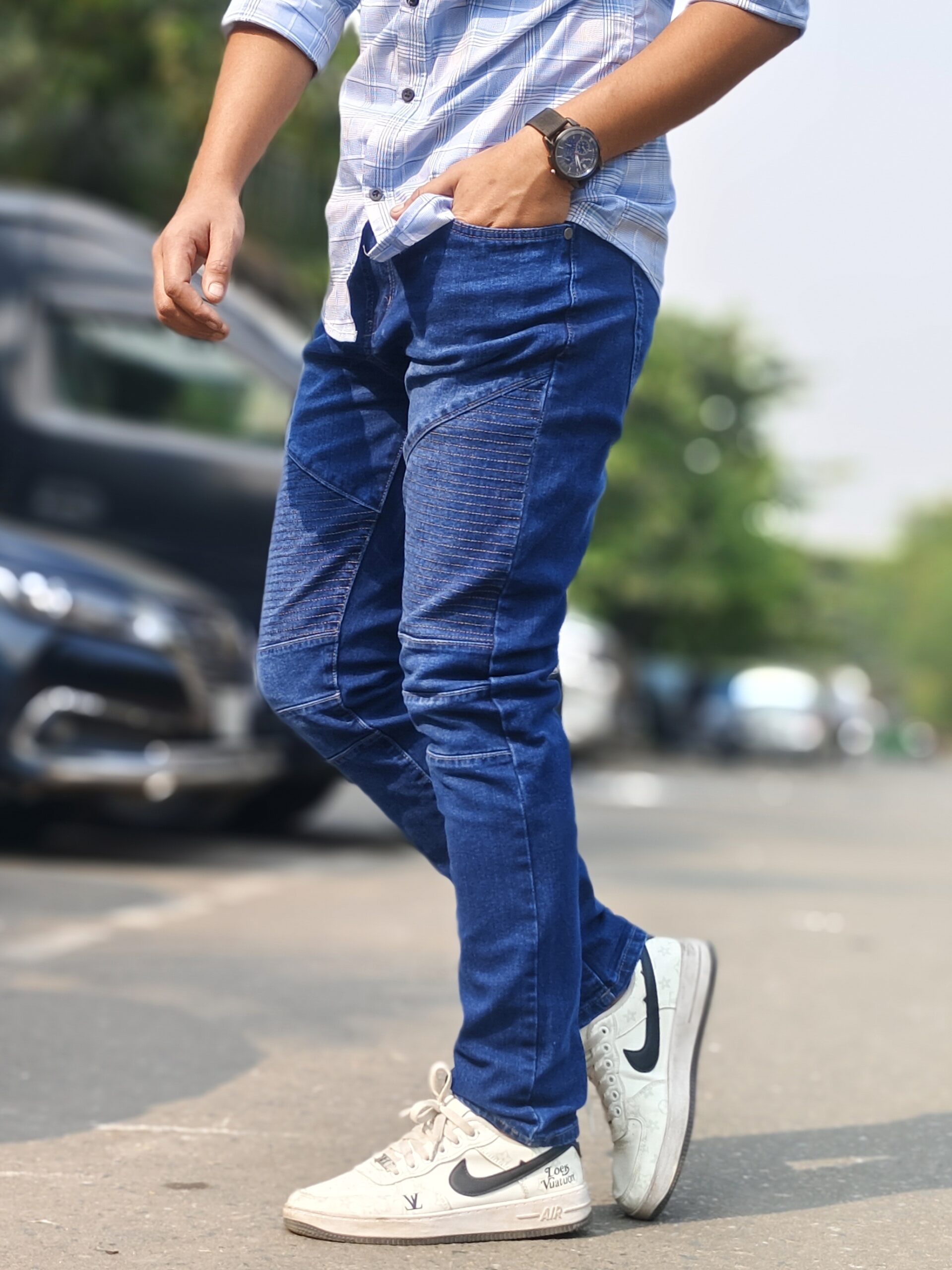 New four pocket cargo 9 Navy blue