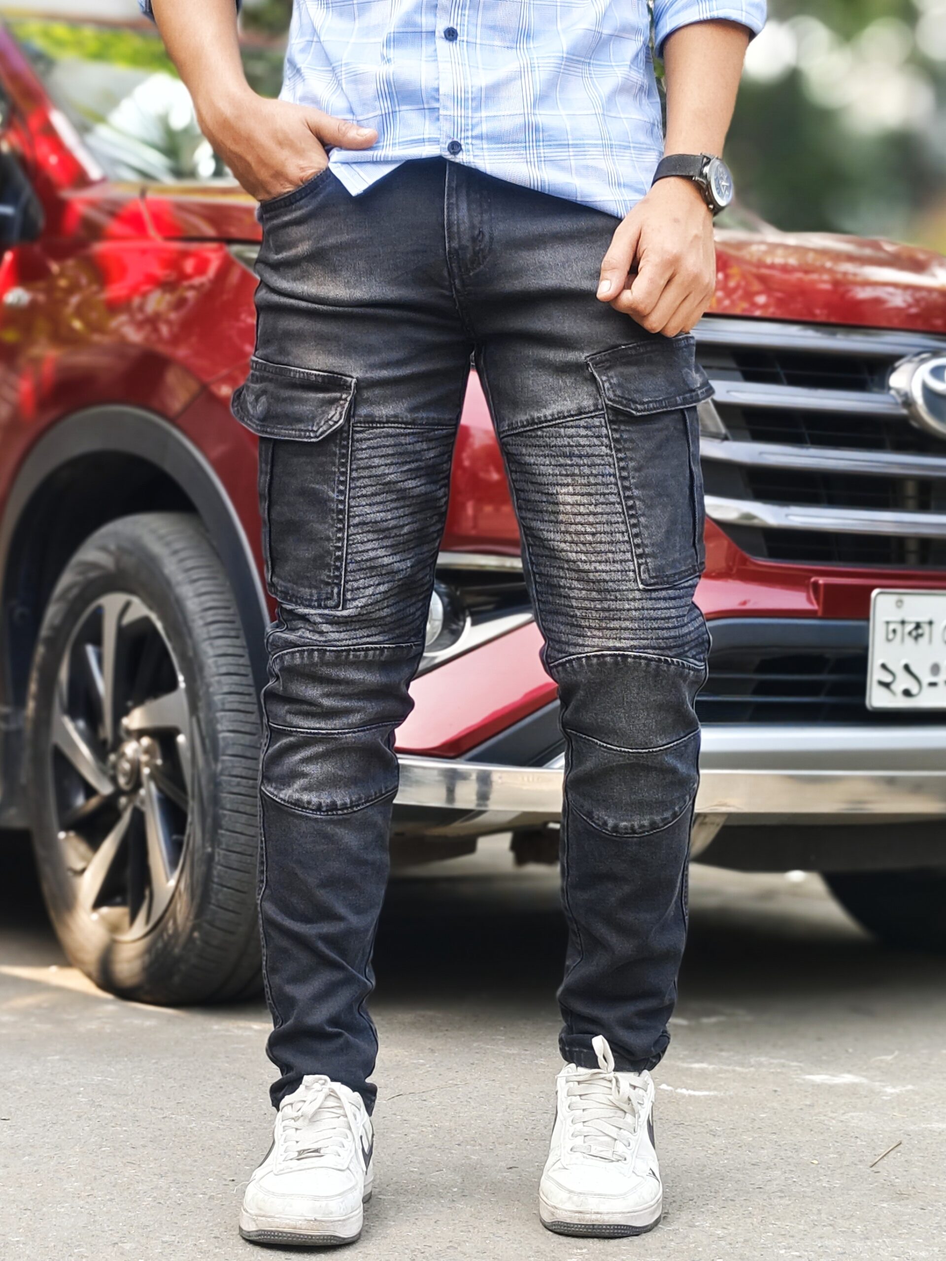 New six pocket cargo 8 Ash black - Image 5