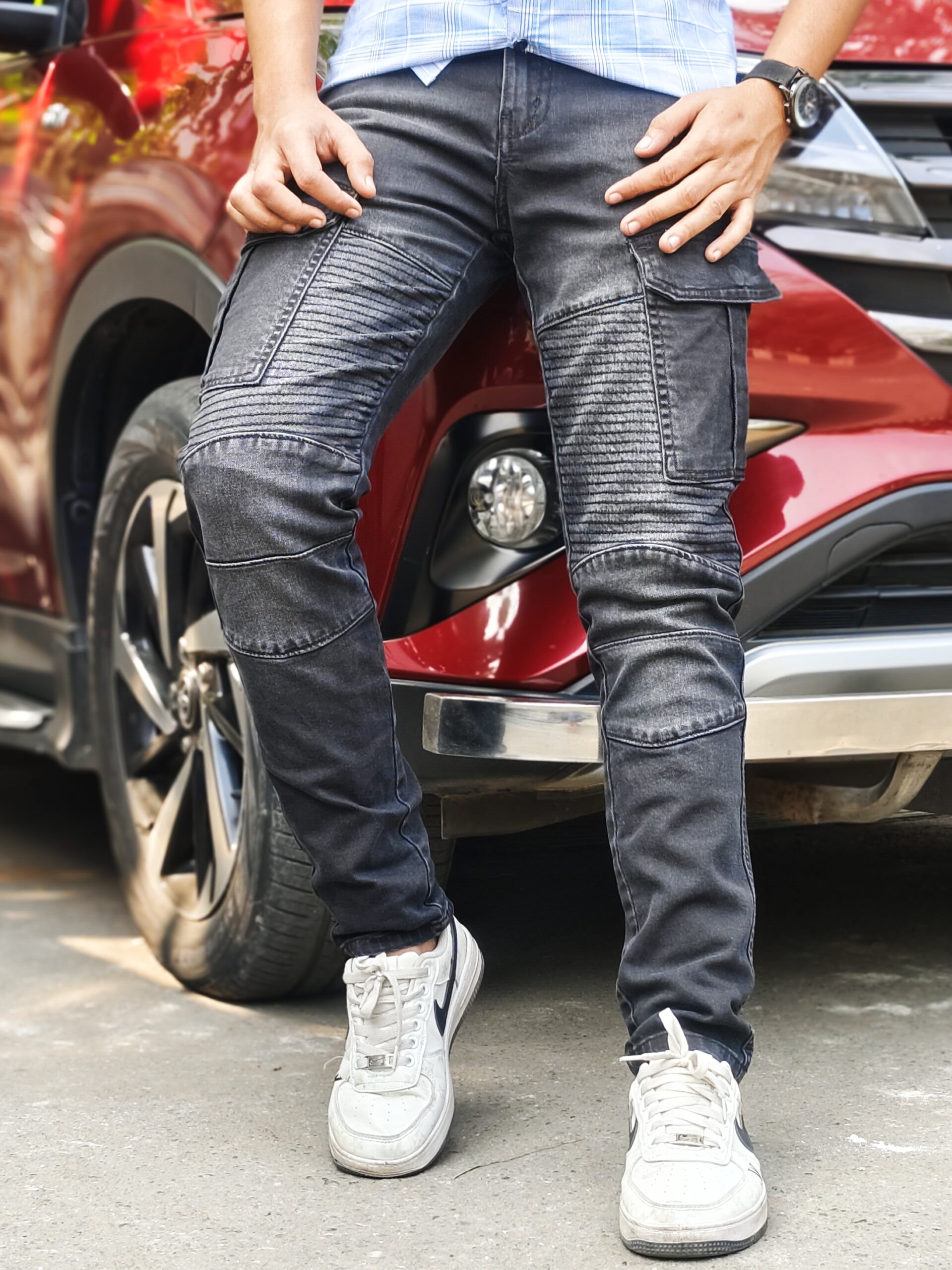 New six pocket cargo 8 Ash black - Image 2