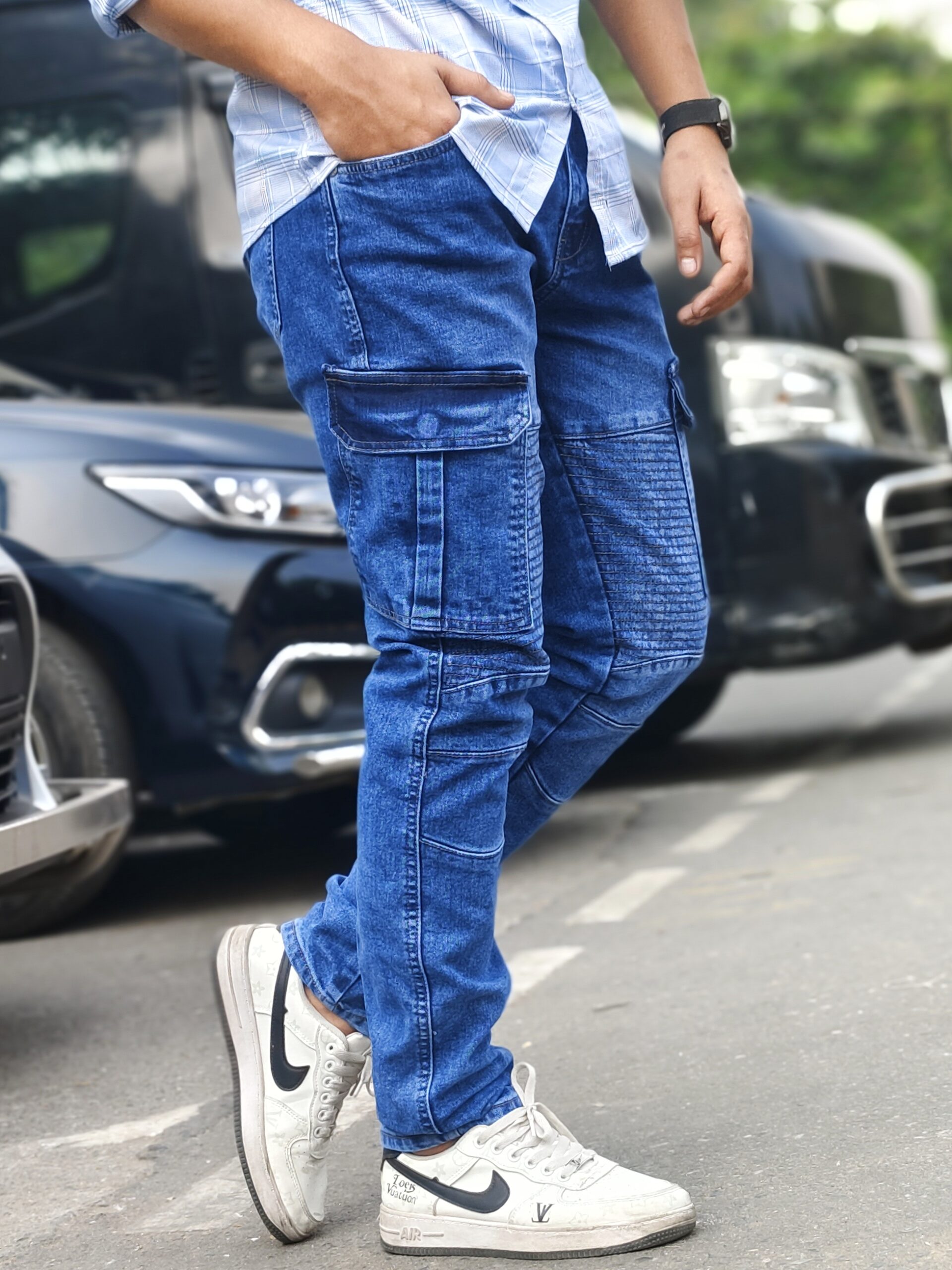 New six pocket cargo 8 lite blue - Image 2